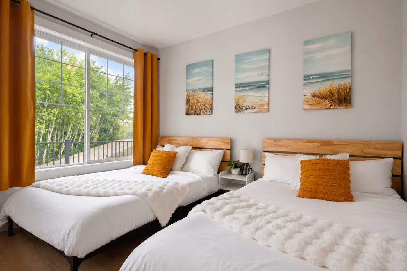 Twin bedroom after refresh